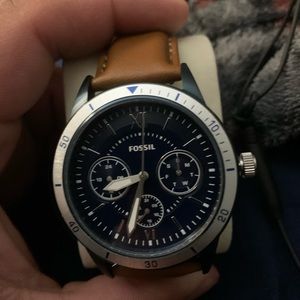 Fossil leather watch